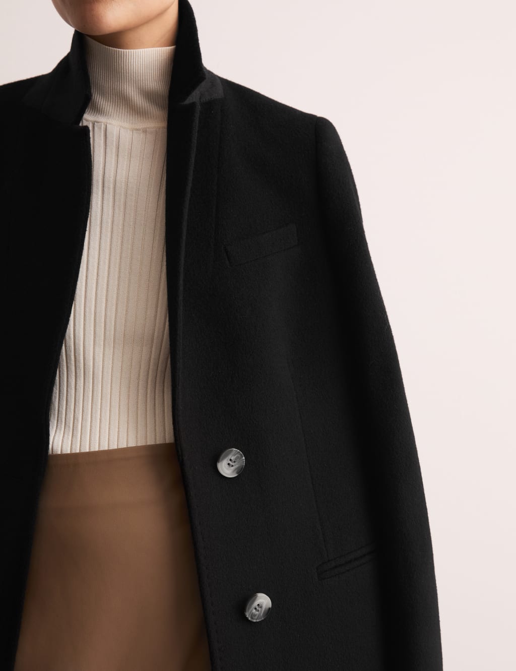 Pure Wool Single Breasted Boyfriend Coat 5 of 7