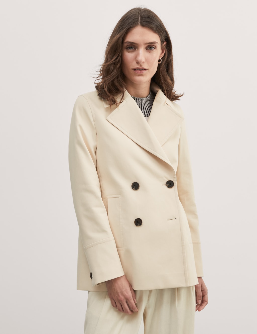 Cotton pea coat shop