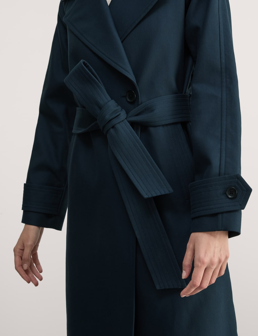 Pure Cotton Belted Trench Coat 4 of 11