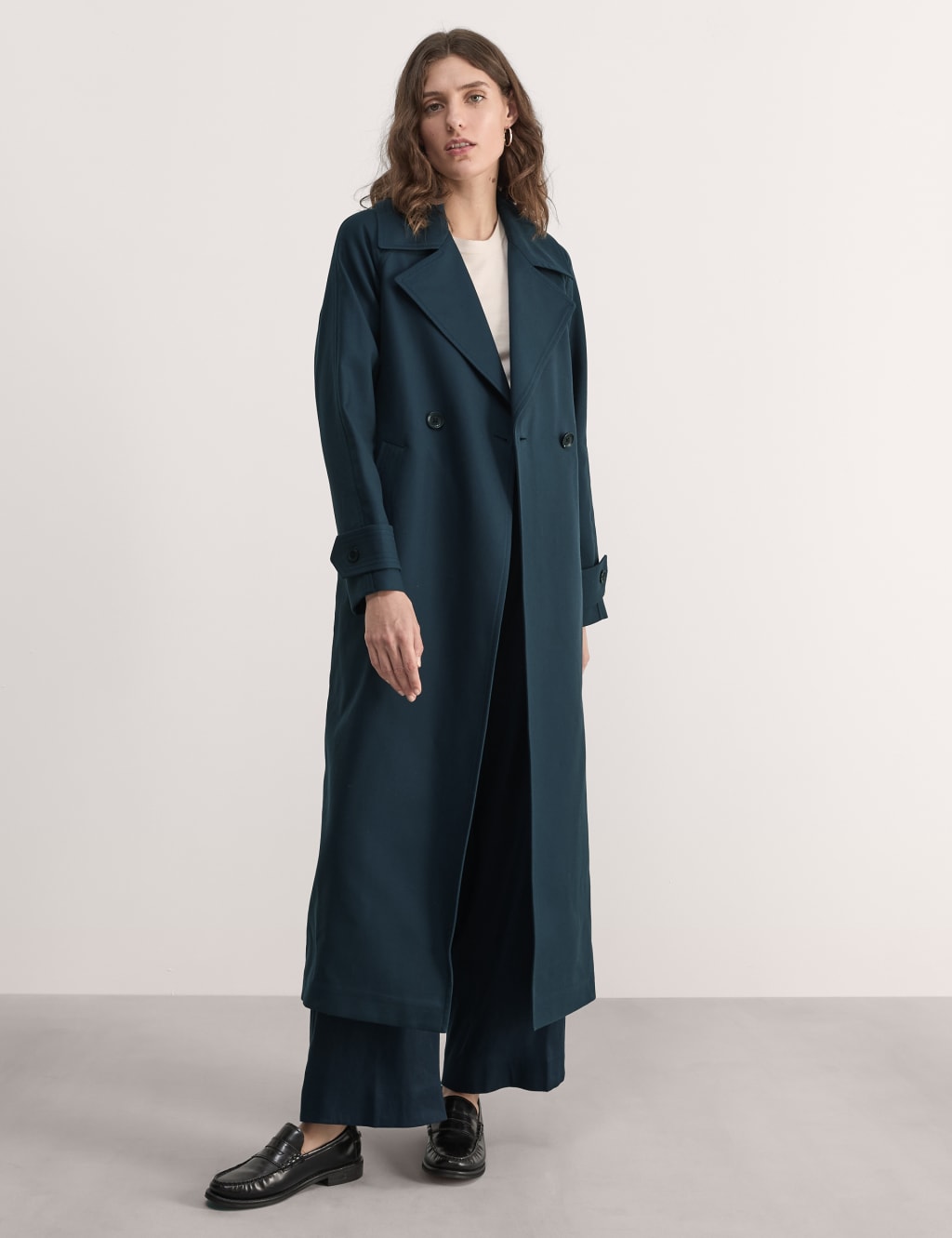 Pure Cotton Belted Trench Coat 6 of 11