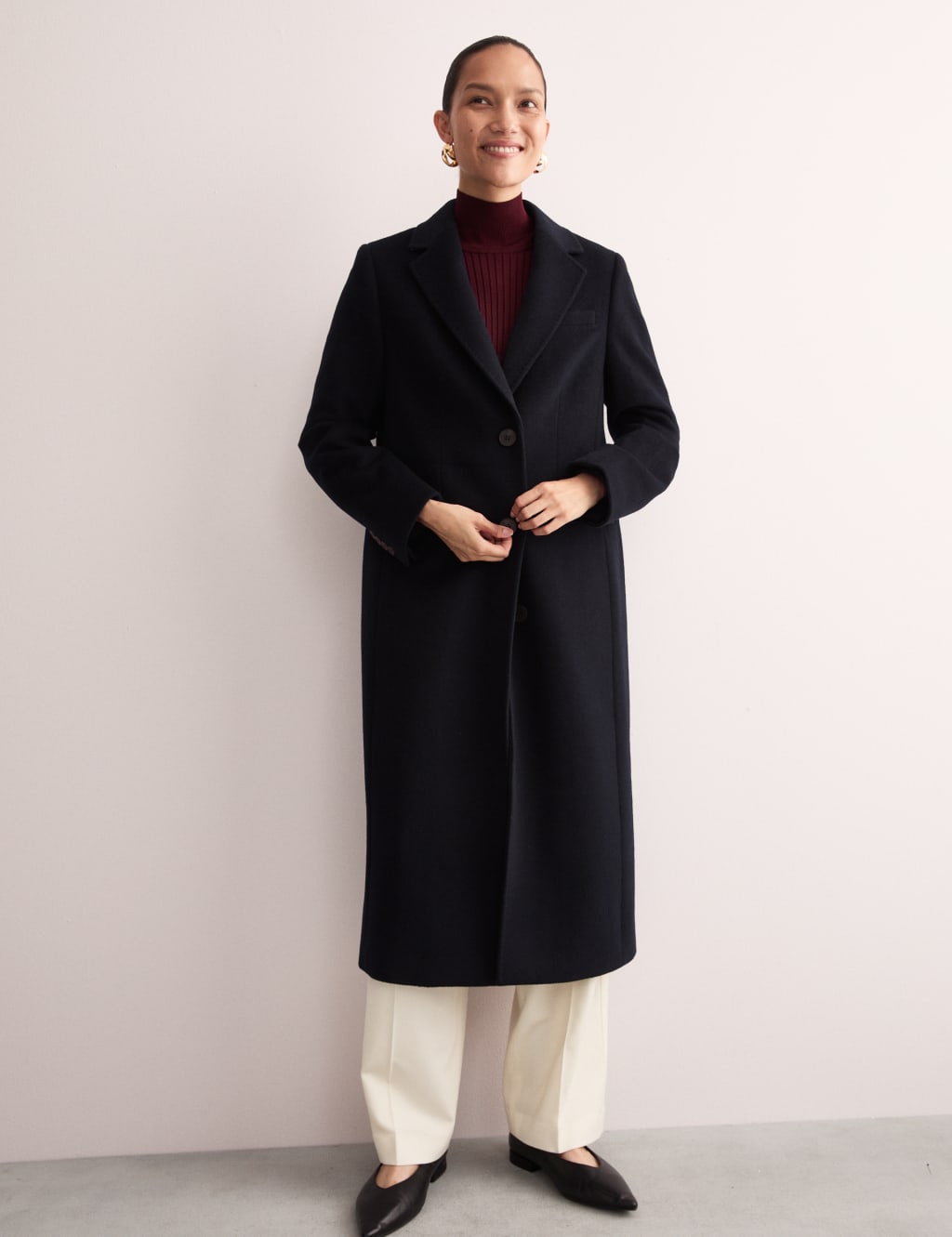 Long boyfriend coat store