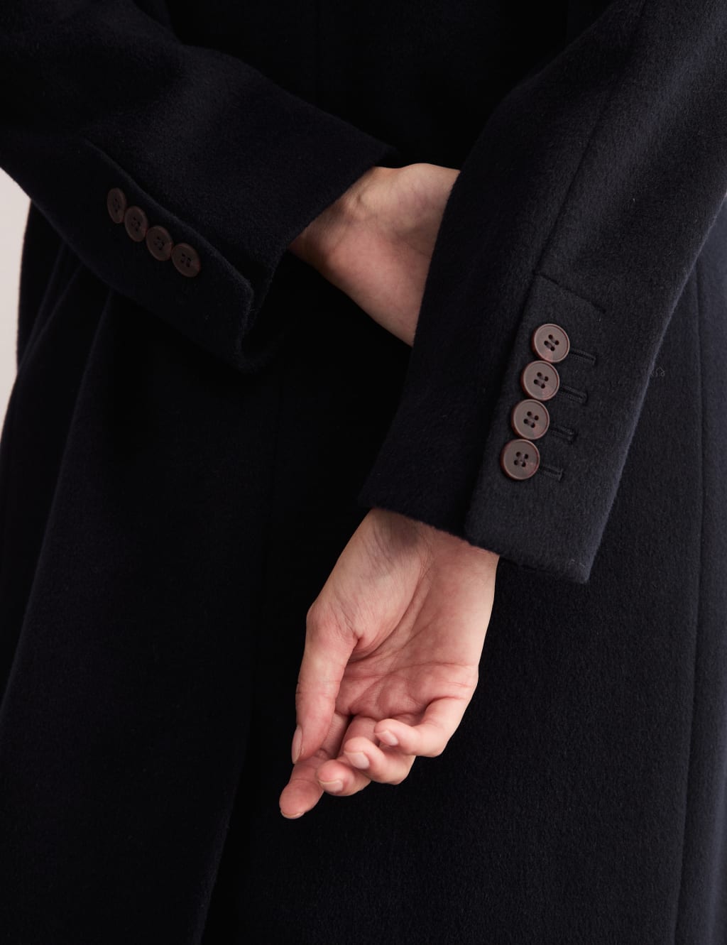 Pure Wool Longline Boyfriend Coat JAEGER M S