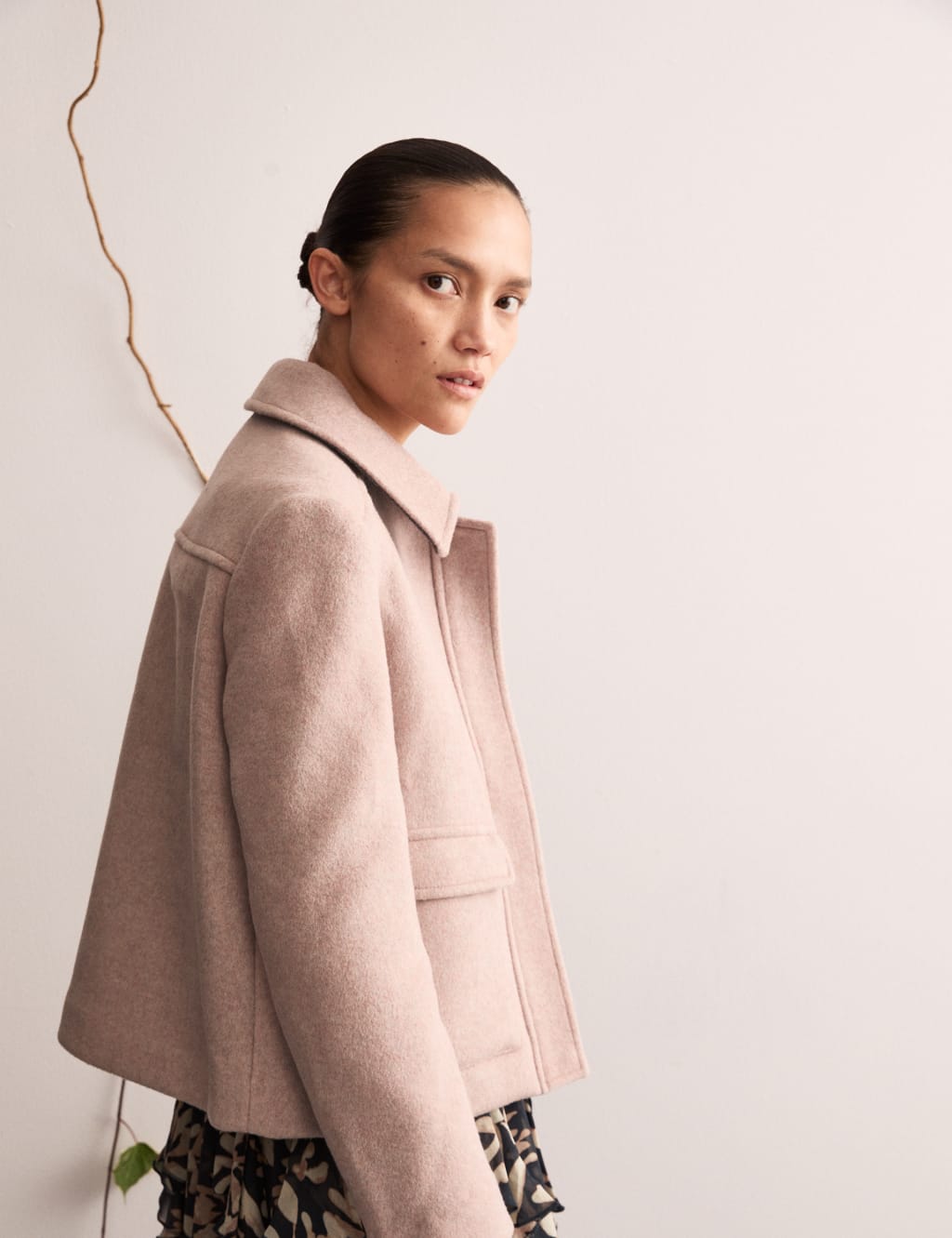 Pure Wool Collared Bomber Jacket 5 of 7