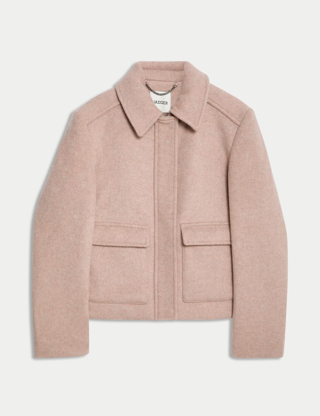Pure Wool Collared Bomber Jacket 2 of 7