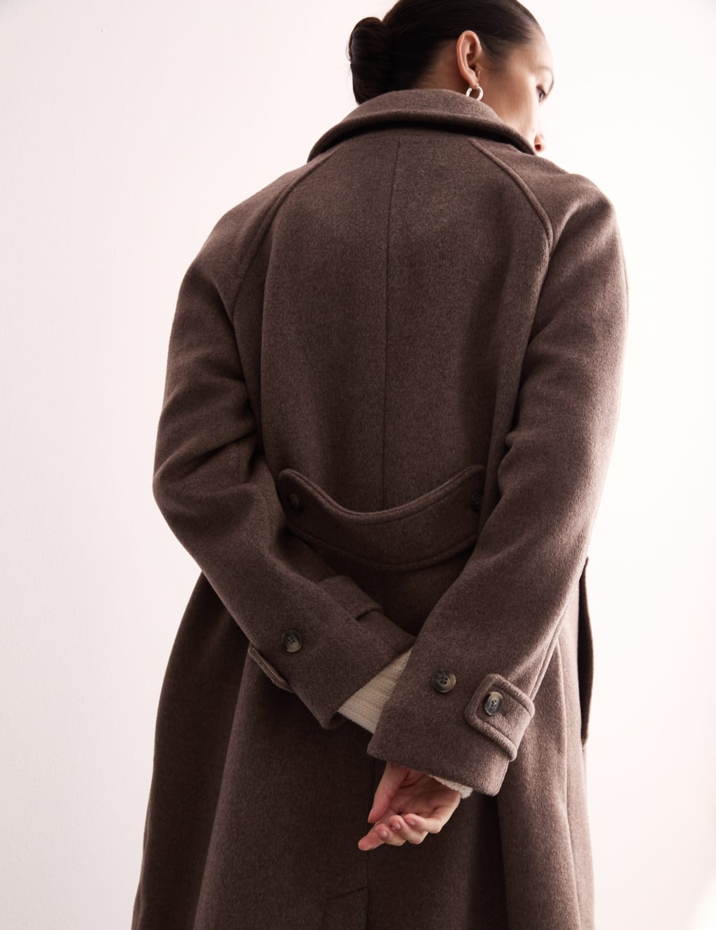 Wool funnel coat sale