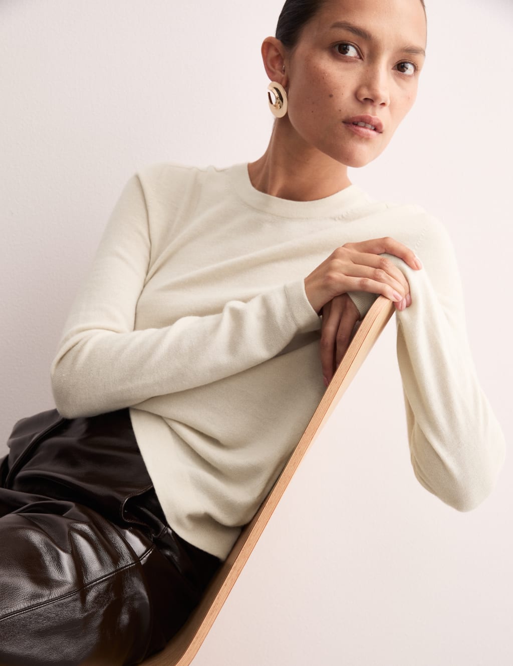 Wool Rich Knitted Top with Cashmere 3 of 7