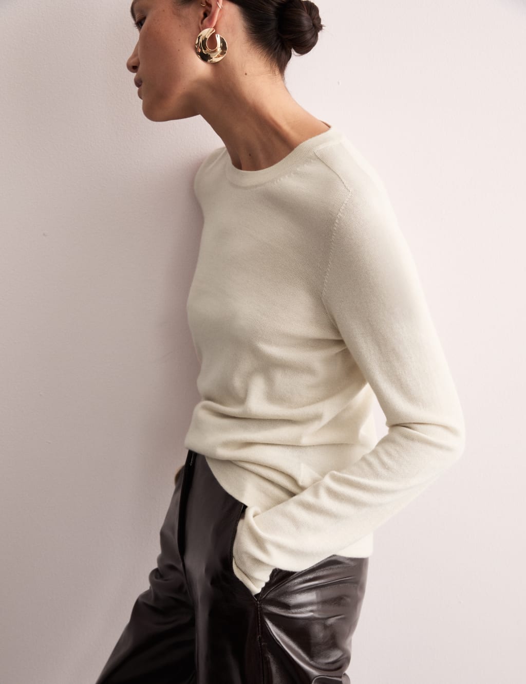 Wool Rich Knitted Top with Cashmere 5 of 7