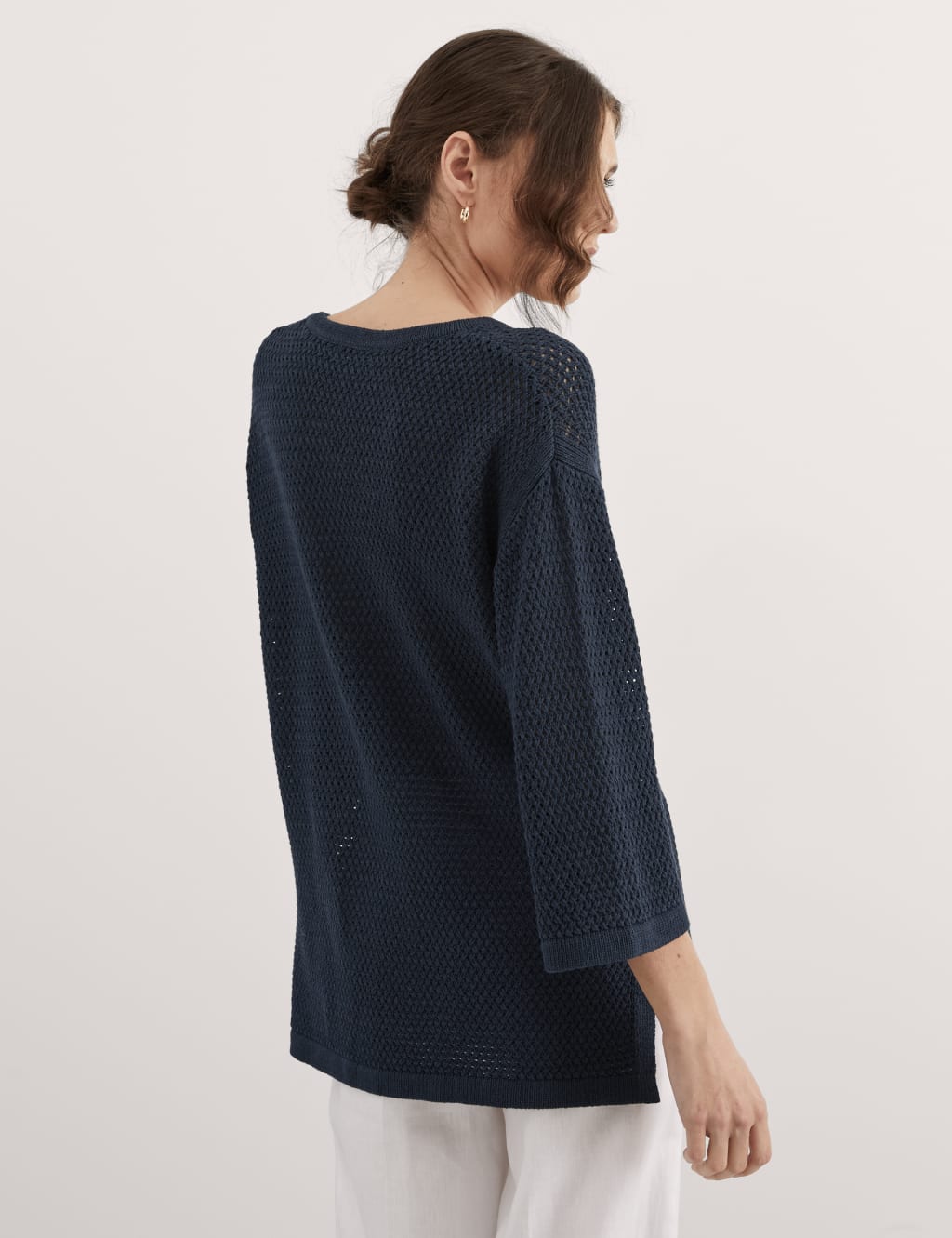 Cotton Rich V-Neck Relaxed Jumper 6 of 7