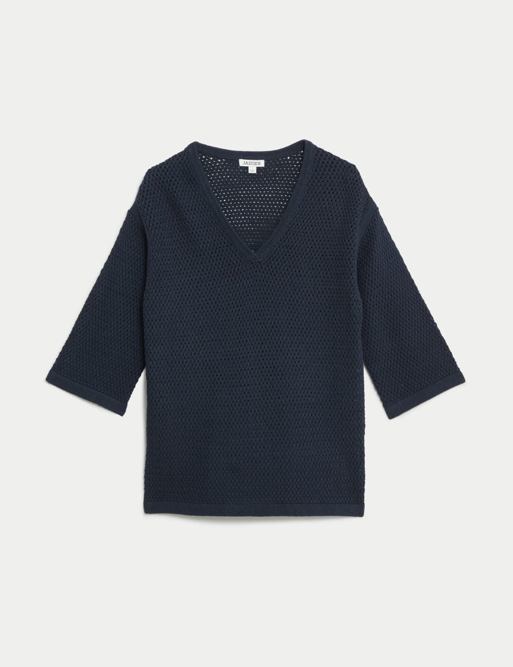 Cotton Rich V-Neck Relaxed Jumper 2 of 7