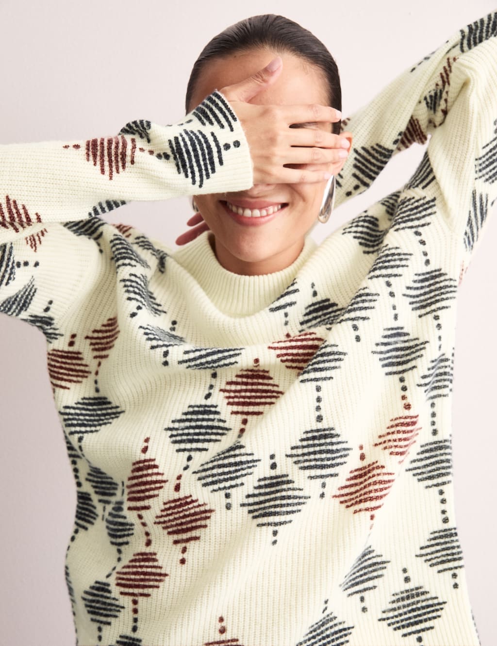 Merino wool crew neck sweater shop