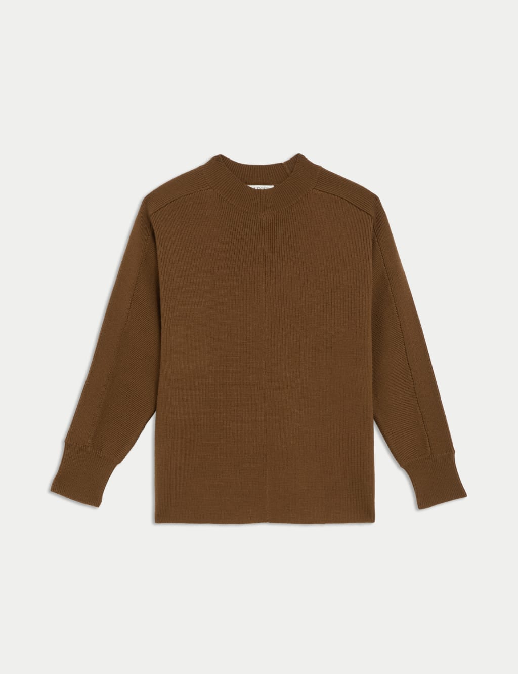 Pure Merino Wool Ribbed Funnel Neck Jumper 2 of 8