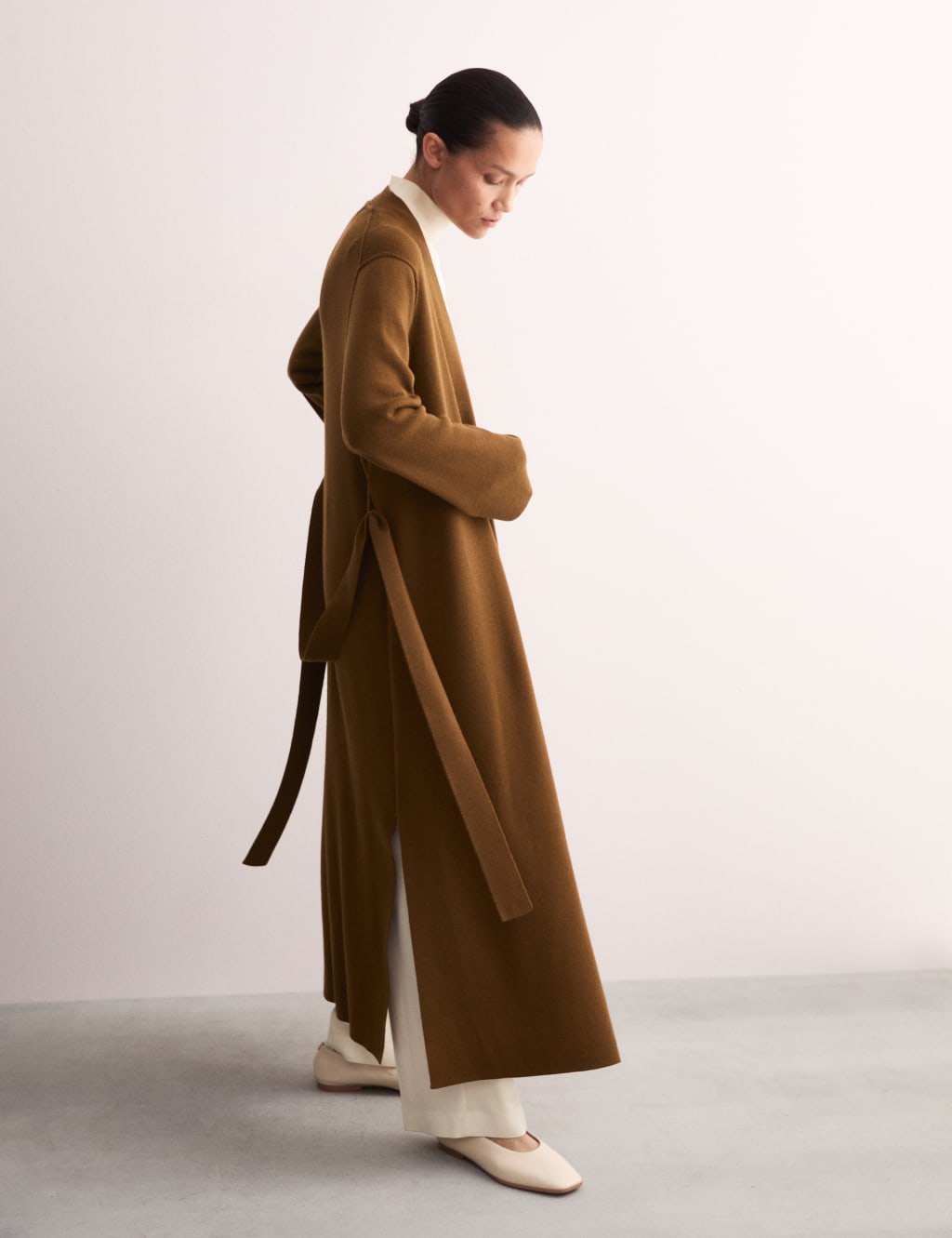Merino wool wrap cardigan shop