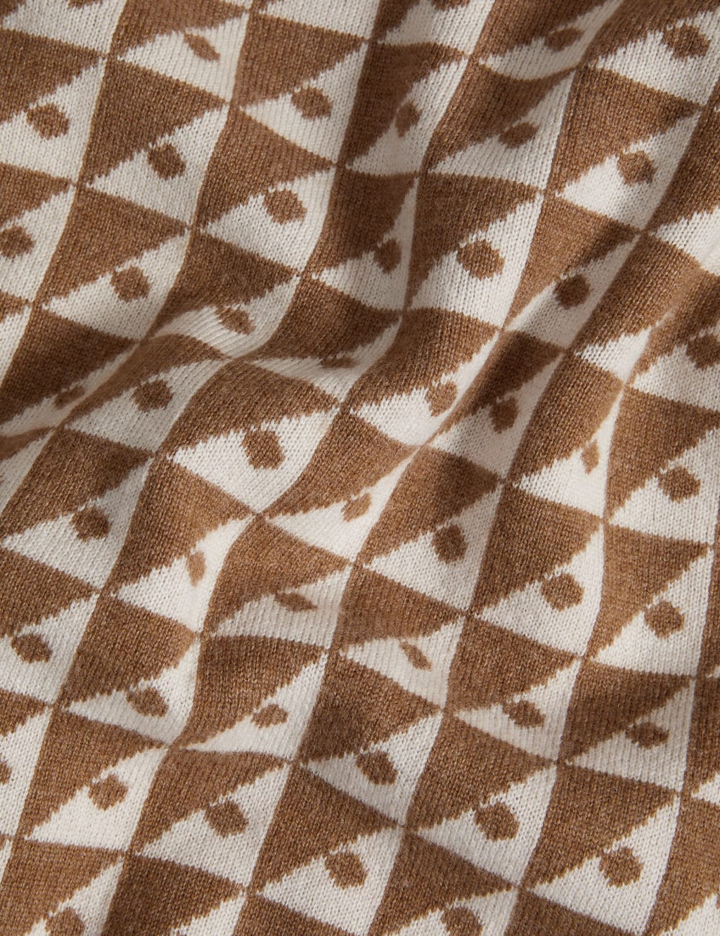 Wool Rich Geometric Cardigan with Cashmere 7 of 7