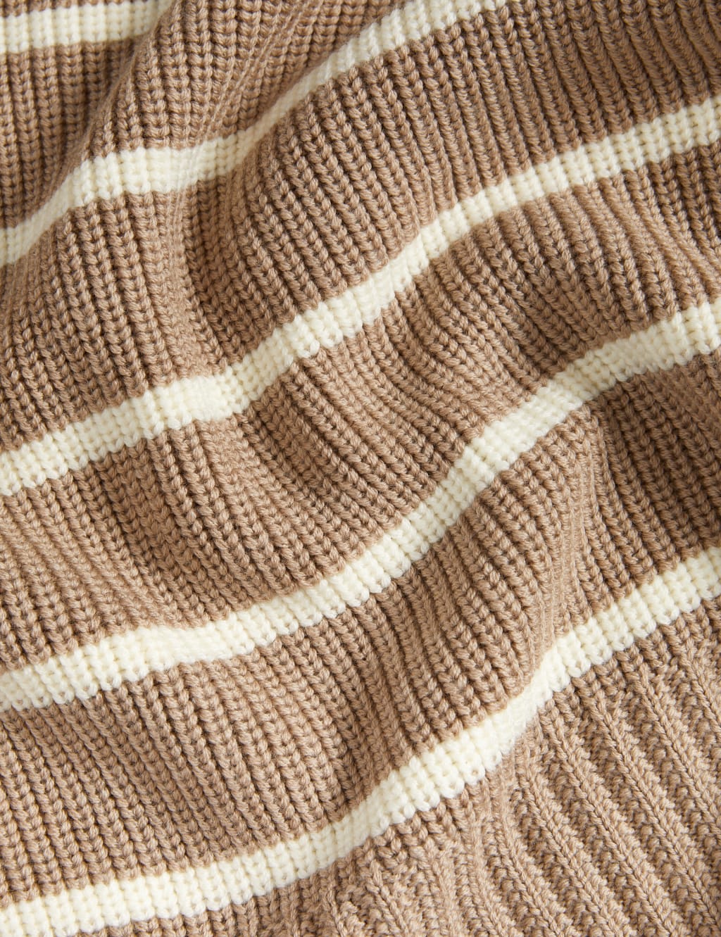 Pure Merino Wool Striped High Neck Jumper 8 of 8