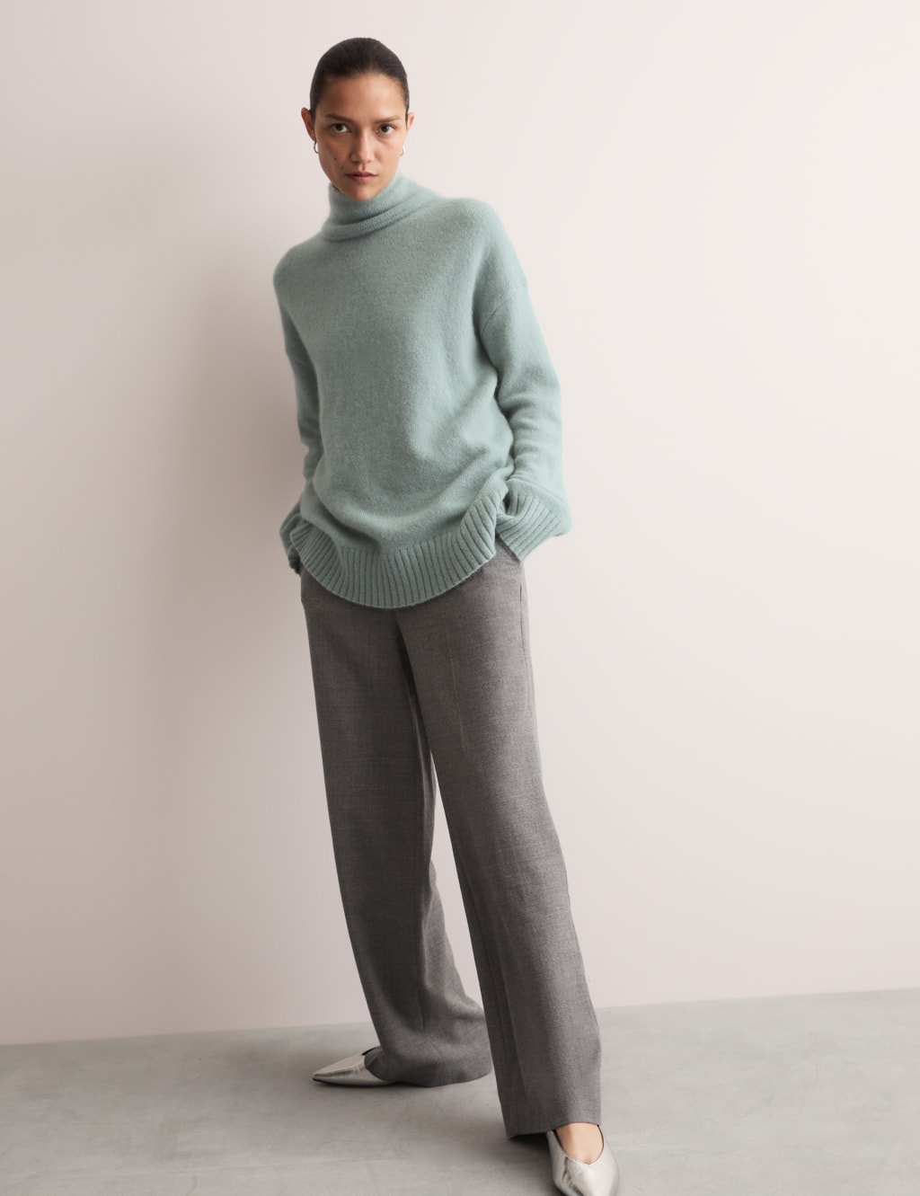 Mohair Blend Funnel Neck Jumper 3 of 7