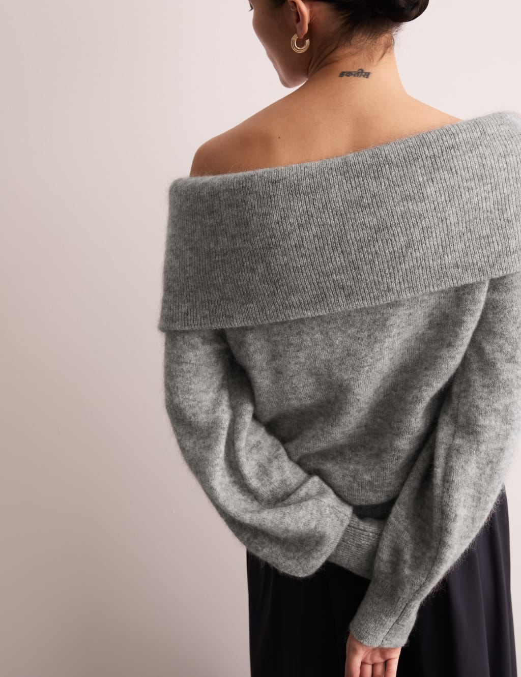 Mohair Blend Off The Shoulder Jumper 4 of 7