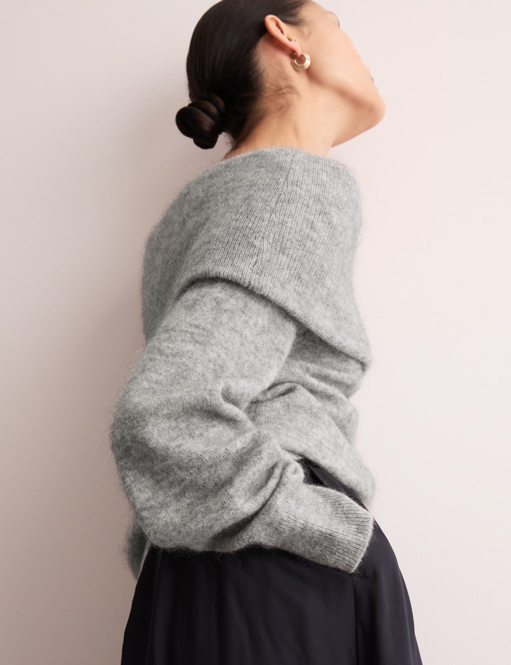 Mohair Blend Off The Shoulder Jumper 5 of 7