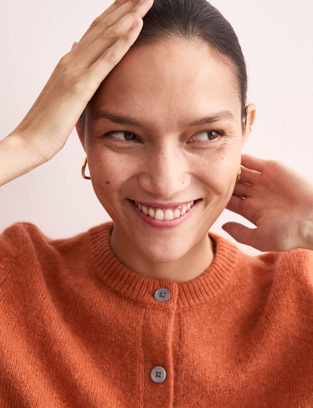 Marks and spencer orange cardigan hot sale