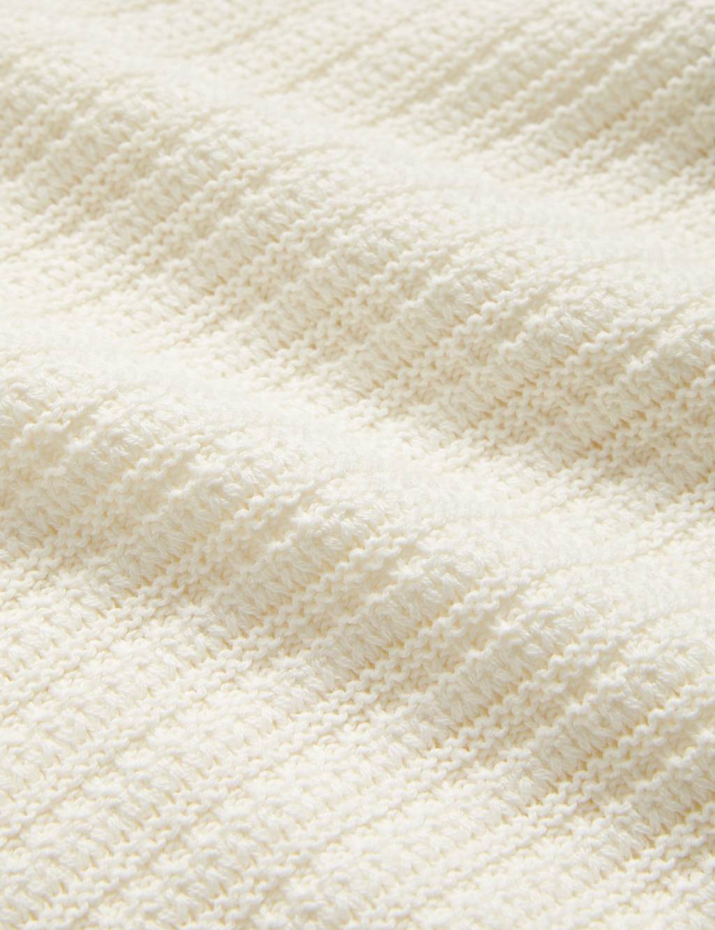 Pure Cotton Textured Collared Relaxed Jumper 7 of 7
