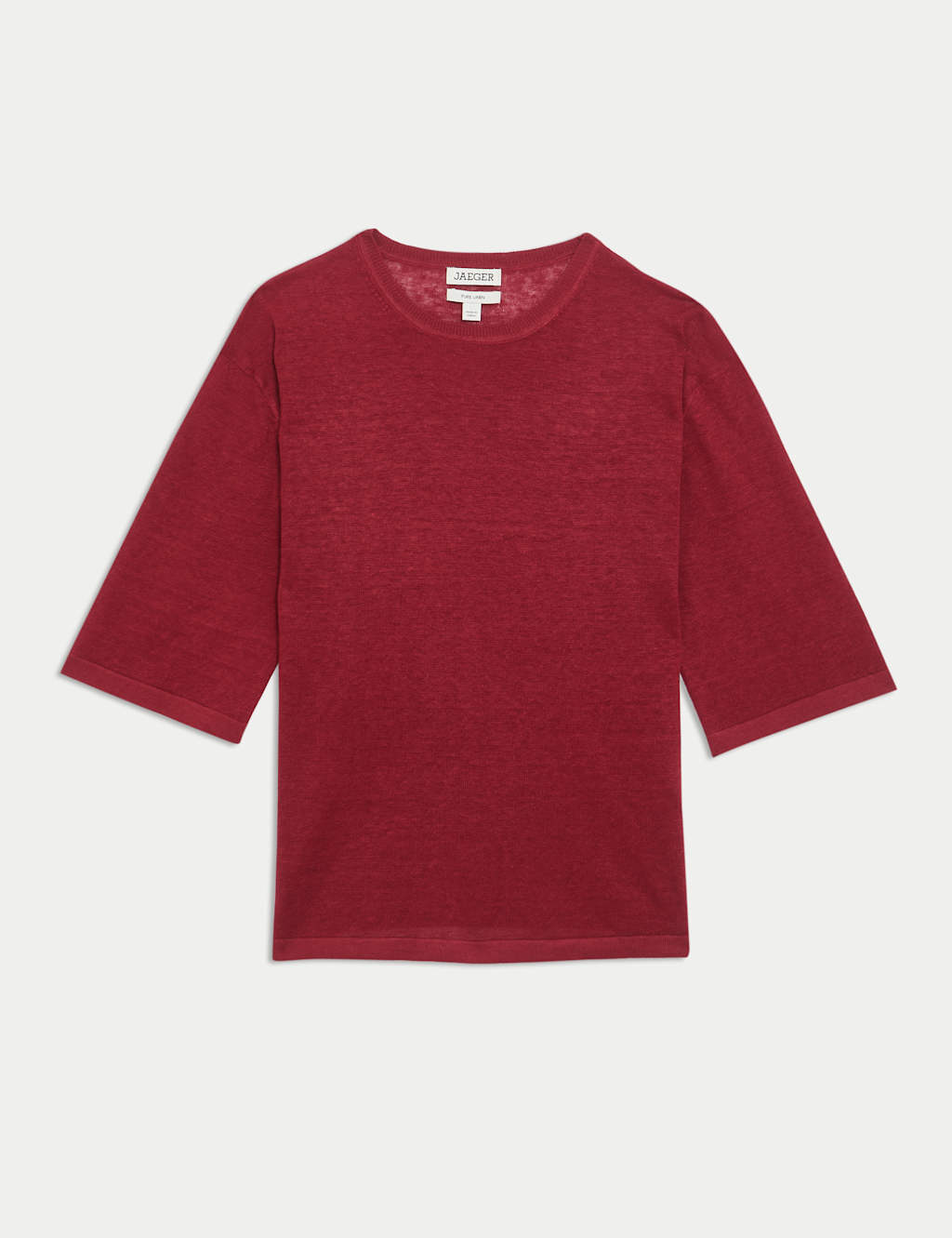 Pure Linen Textured T-Shirt 2 of 7