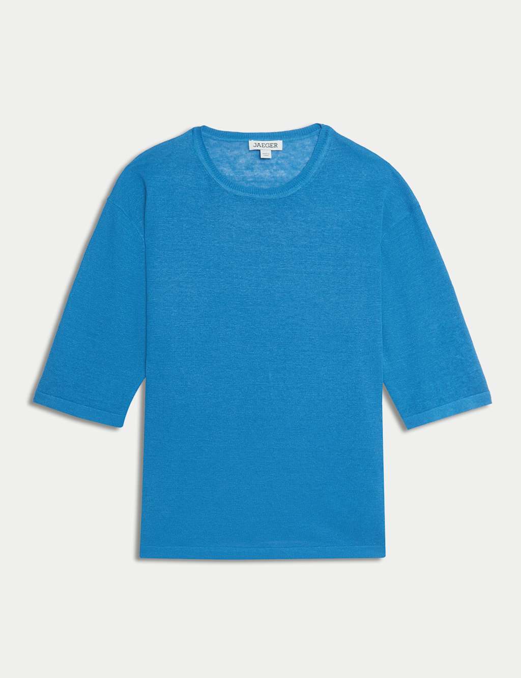 Pure Linen Textured T-Shirt 2 of 6