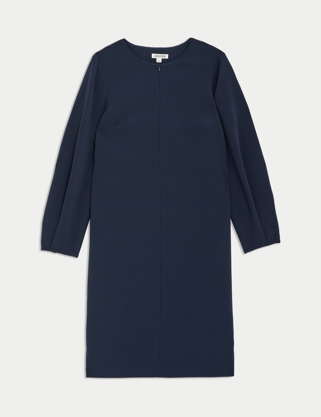 Crew Neck Knee Length Shift Dress 2 of 7