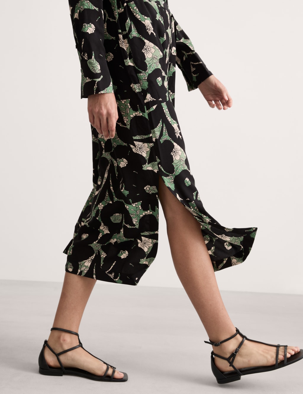 Floral tie waist shirtdress new arrivals