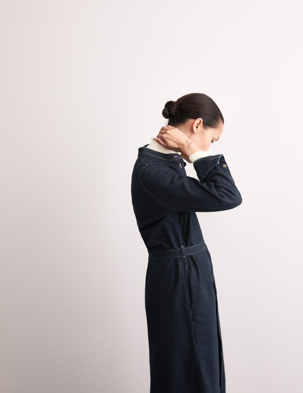 Jaeger denim dress deals