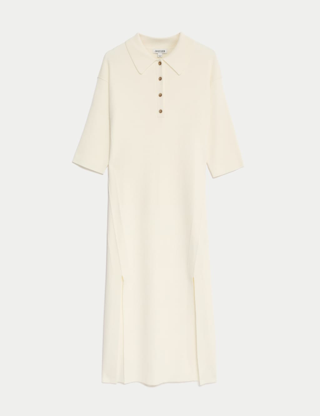Merino Wool Rich Knitted Midi Jumper Dress 2 of 8