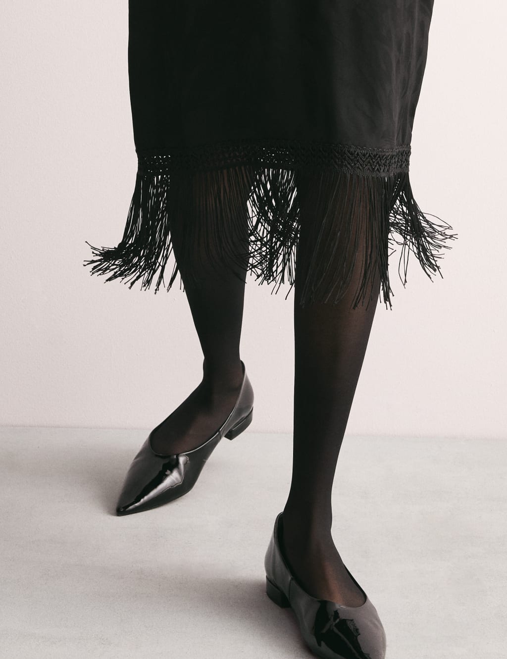 Jacquard V-Neck Knee Length Shift Dress | JAEGER | M&S Jacquard V-Neck Knee Length Shift Dress | JAEGER | M&S