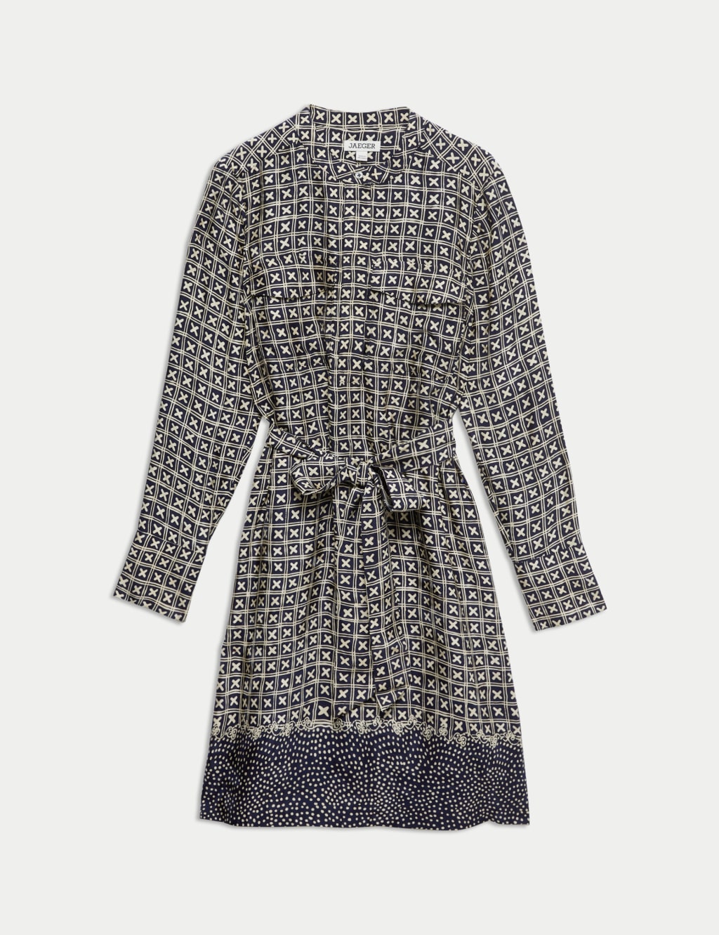 Printed Knee Length Shift Dress 2 of 8
