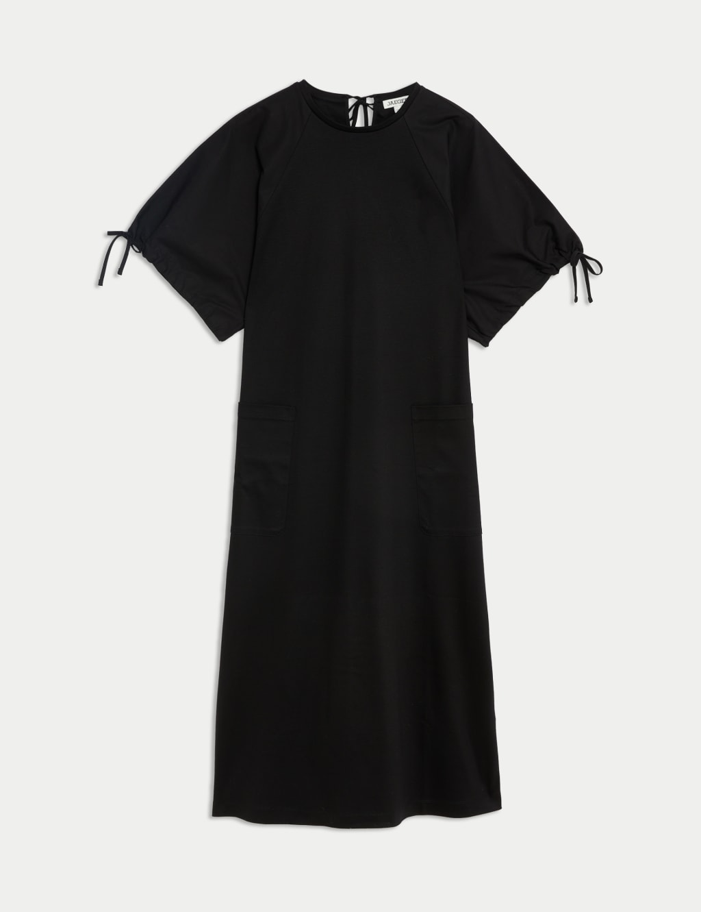 Pure Cotton Jersey Midi Shift Dress 2 of 5