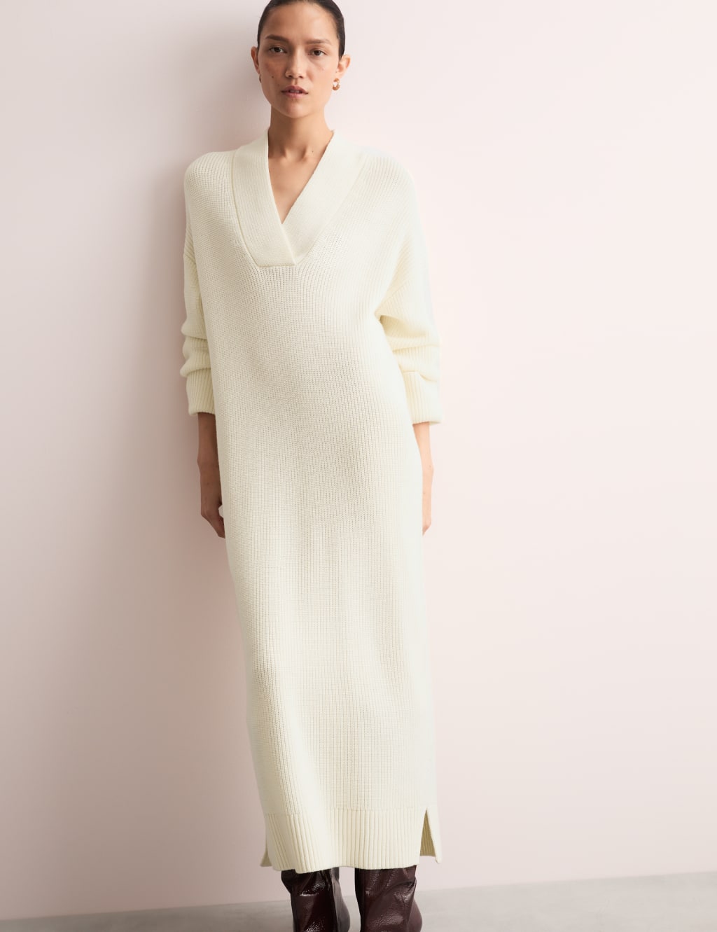 Wool jersey dress cheap