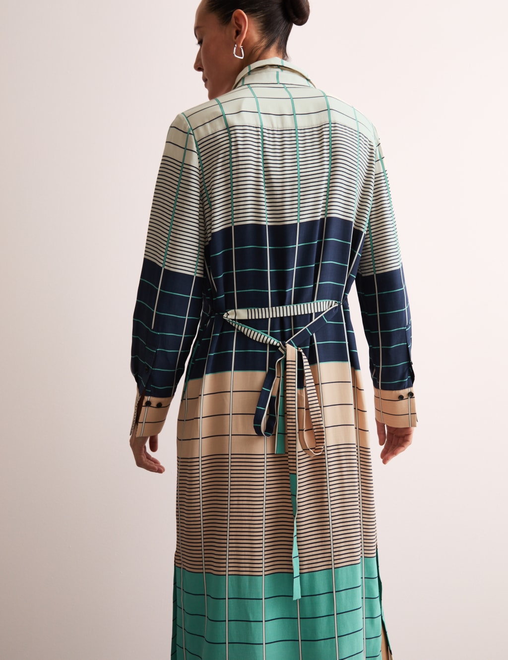【おまけ付】 Checked Belted Midi Shirt Dress | JAEGER | M&S ワンピース