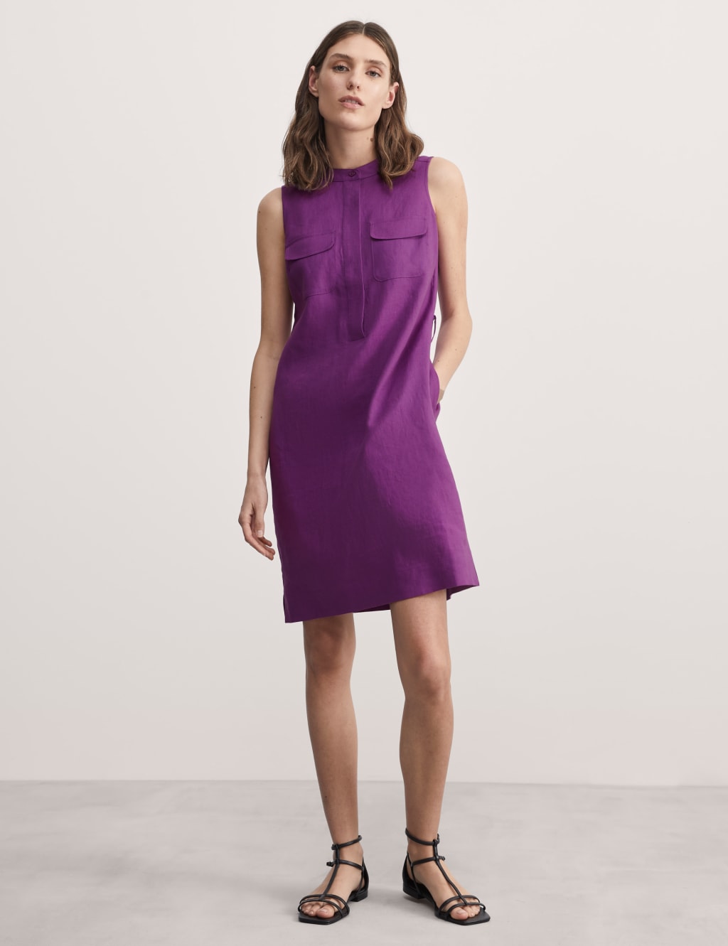 Utility shift dress top