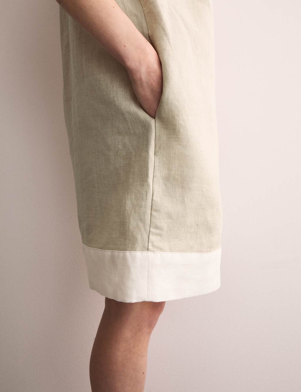 Pure Linen Mini Shirt Dress 6 of 7