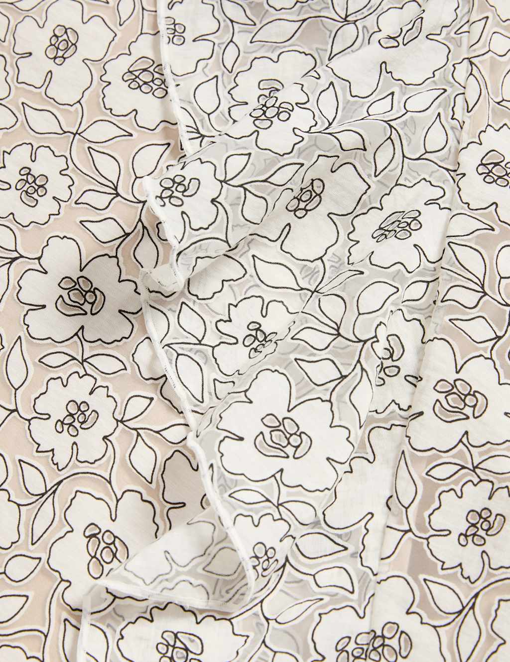 Floral Frill Detail Midi Tea Dress 7 of 7