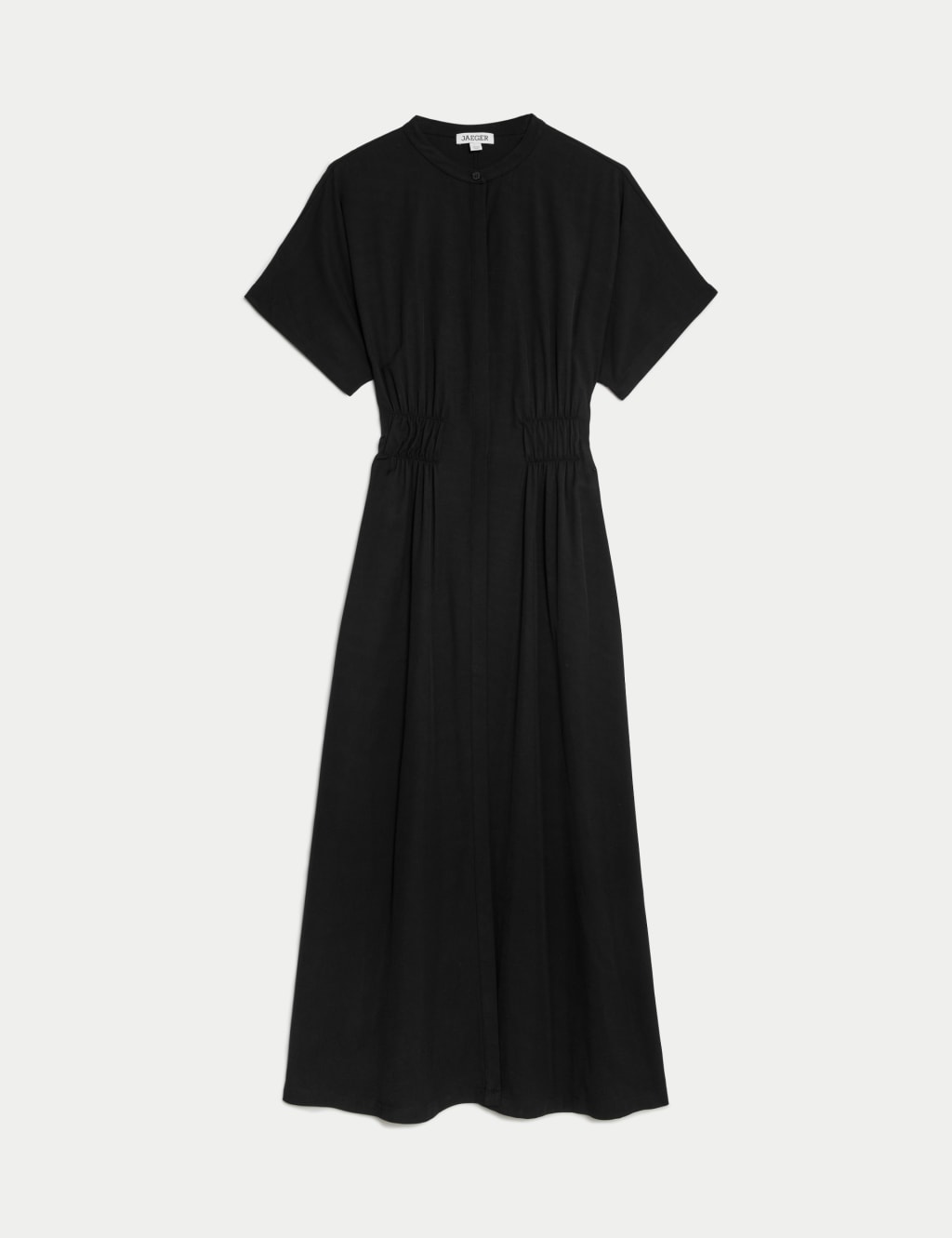 Round Neck Midi Waisted Dress 2 of 6
