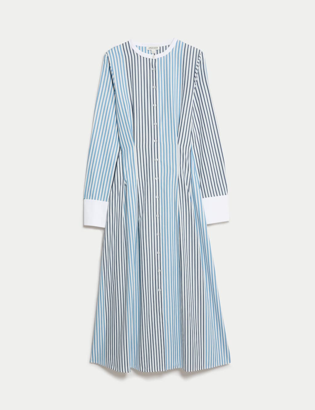 Pure Cotton Striped Midi Waisted Dress 2 of 7
