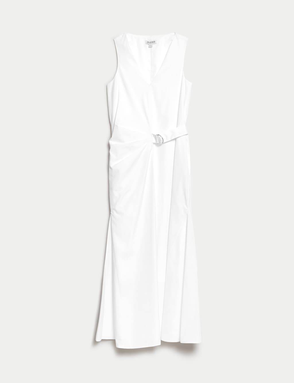 Pure Cotton V-Neck Midi Wrap Dress 2 of 6