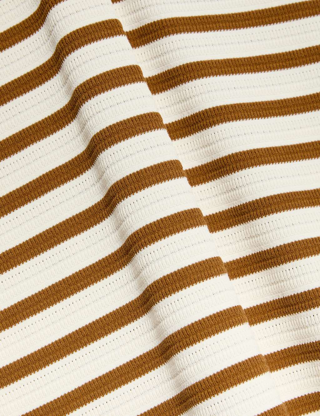 Cotton Blend Knitted Striped Midi Dress 6 of 6