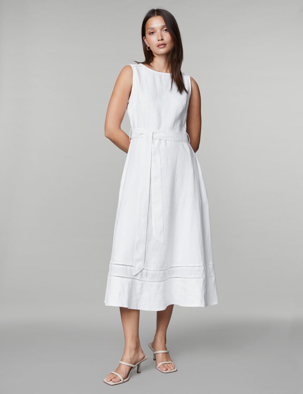 White skater dress midi on sale
