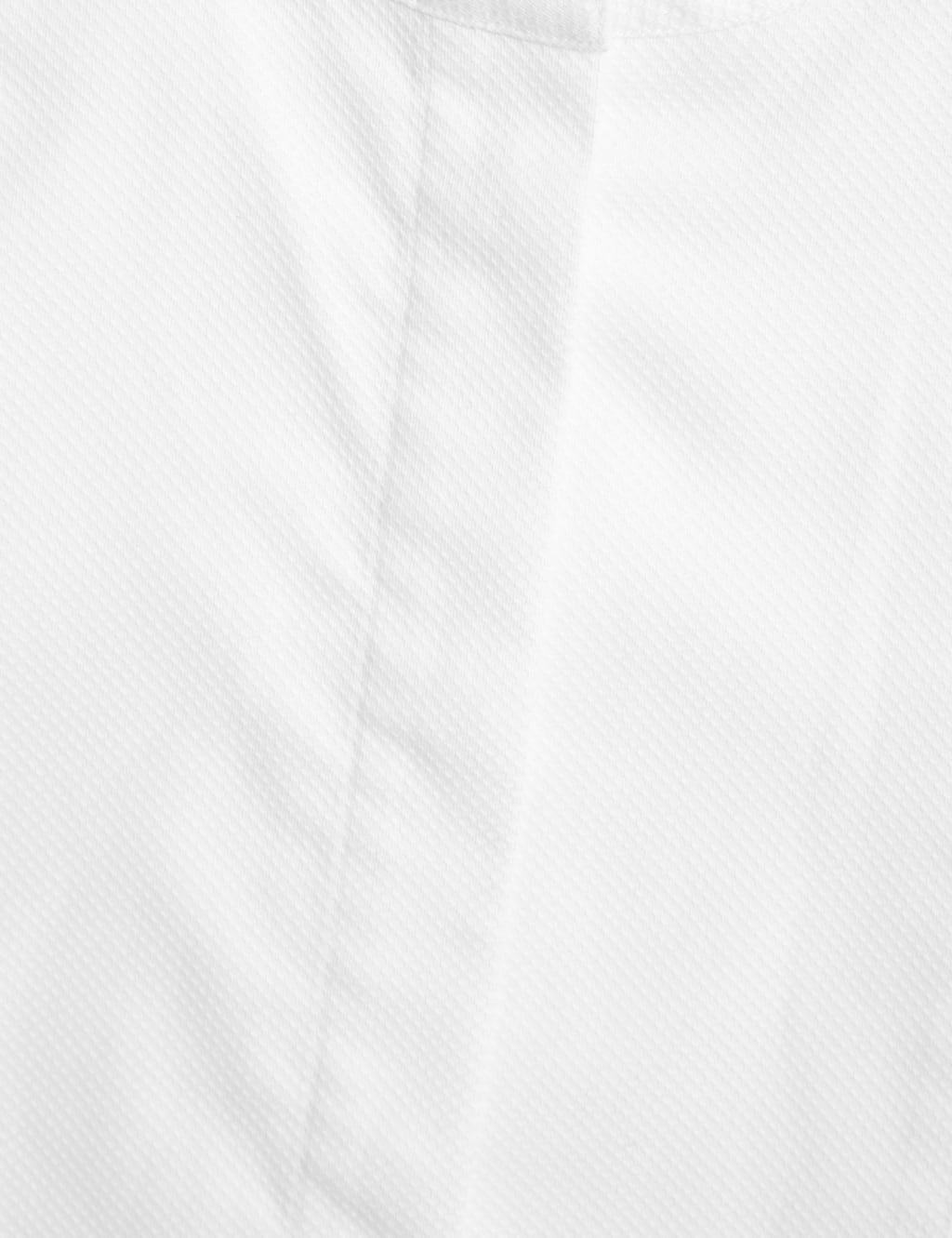 Pure Cotton Tie Front Longline Shirt 8 of 8