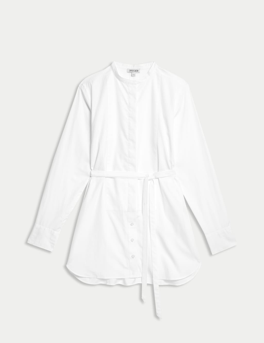 Pure Cotton Tie Front Longline Shirt 2 of 8