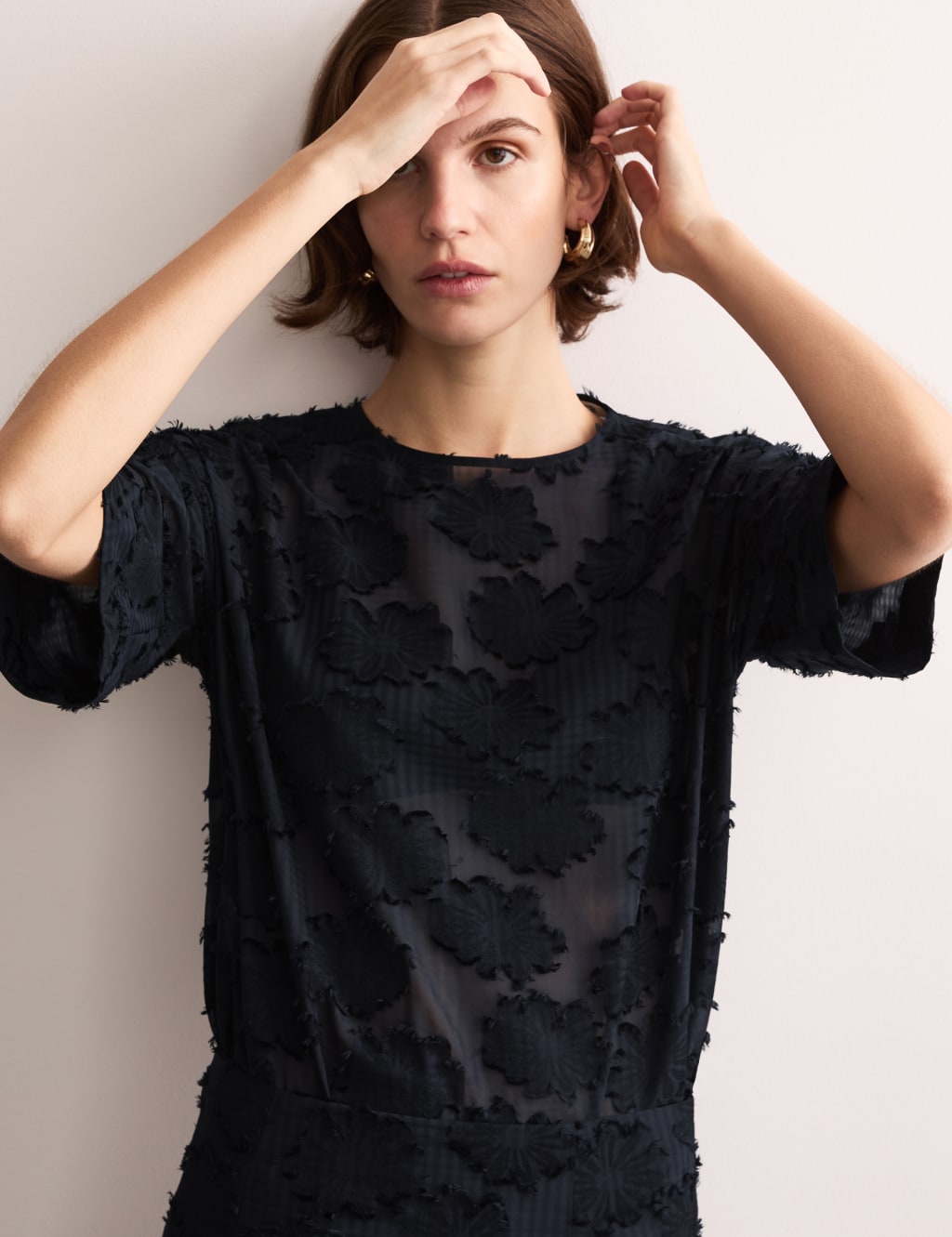 Floral Stripe Jacquard Shirt