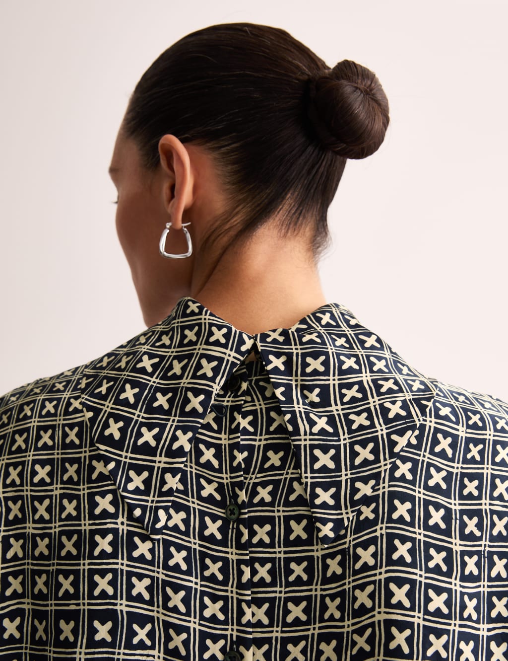 Printed Funnel Neck Blouse 3 of 6