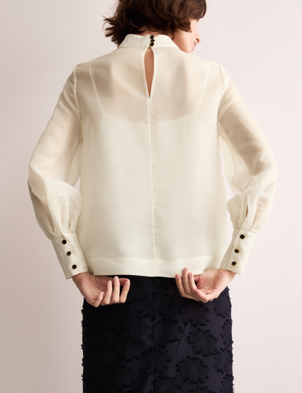 Silk organza top new arrivals