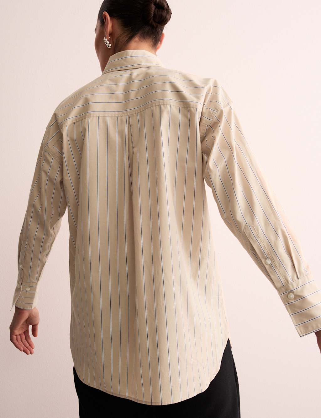 Pure Cotton Striped Collared Shirt 4 of 7