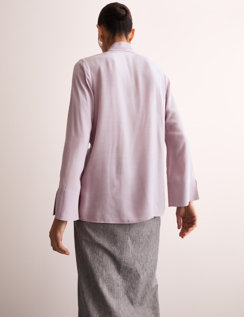 Tie Neck Button Through Blouse 5 of 6