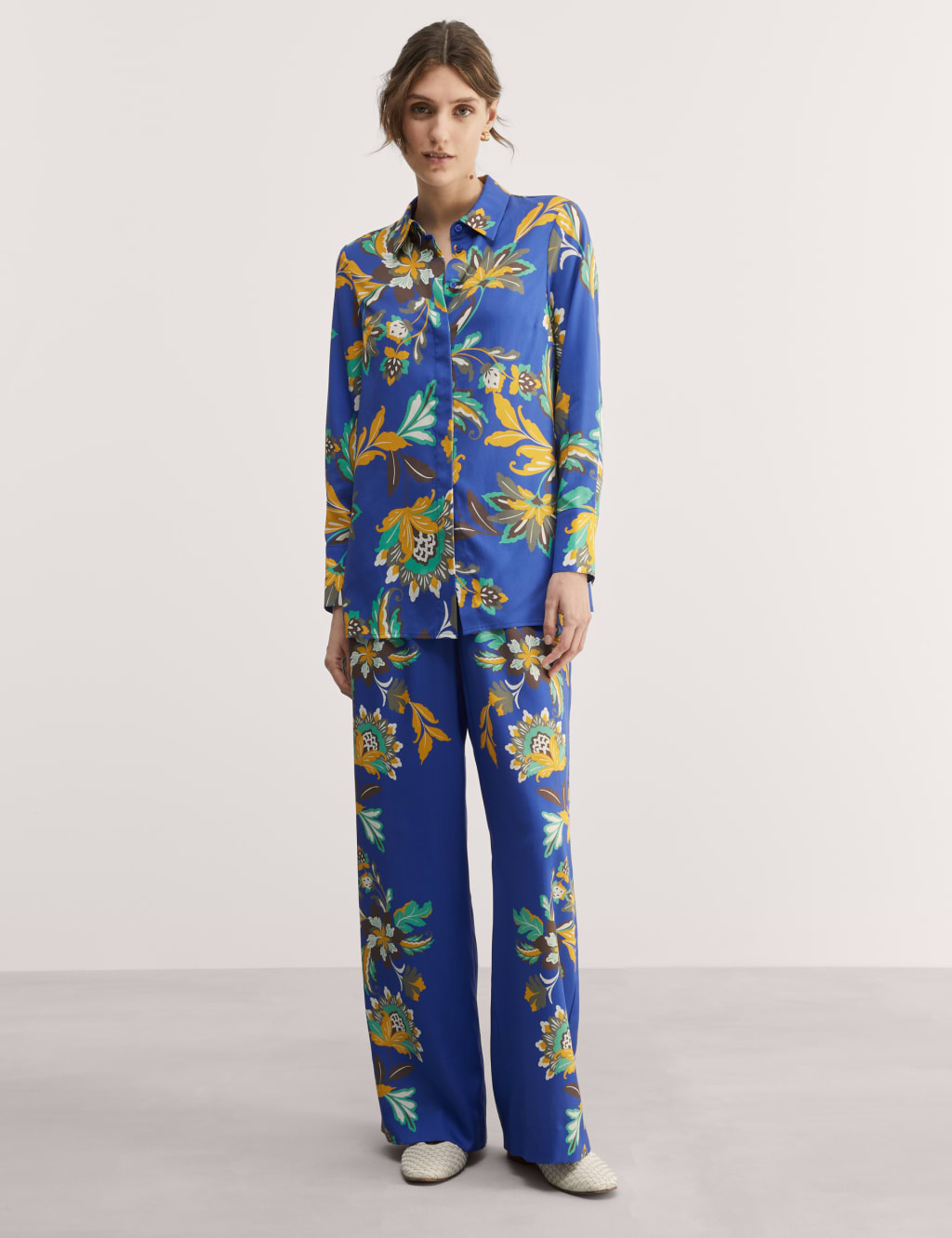 Pure Lyocell™ Printed Button Through Shirt 1 of 7
